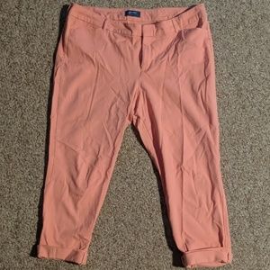 Coral crop pants